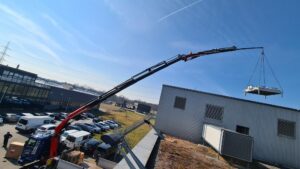 Kranarbeiten in Münsingen