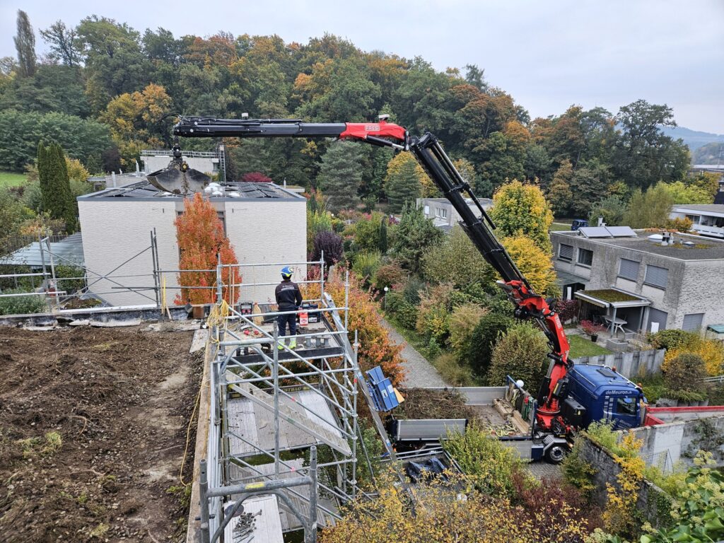 Greiferarbeiten in Langenthal